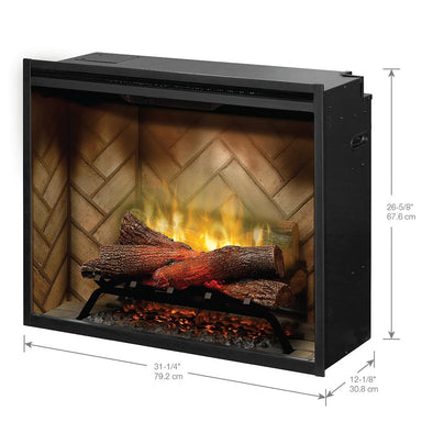 Dimplex 30 Inch Revillusion Built-In Electric Fireplace WIRH SIZES