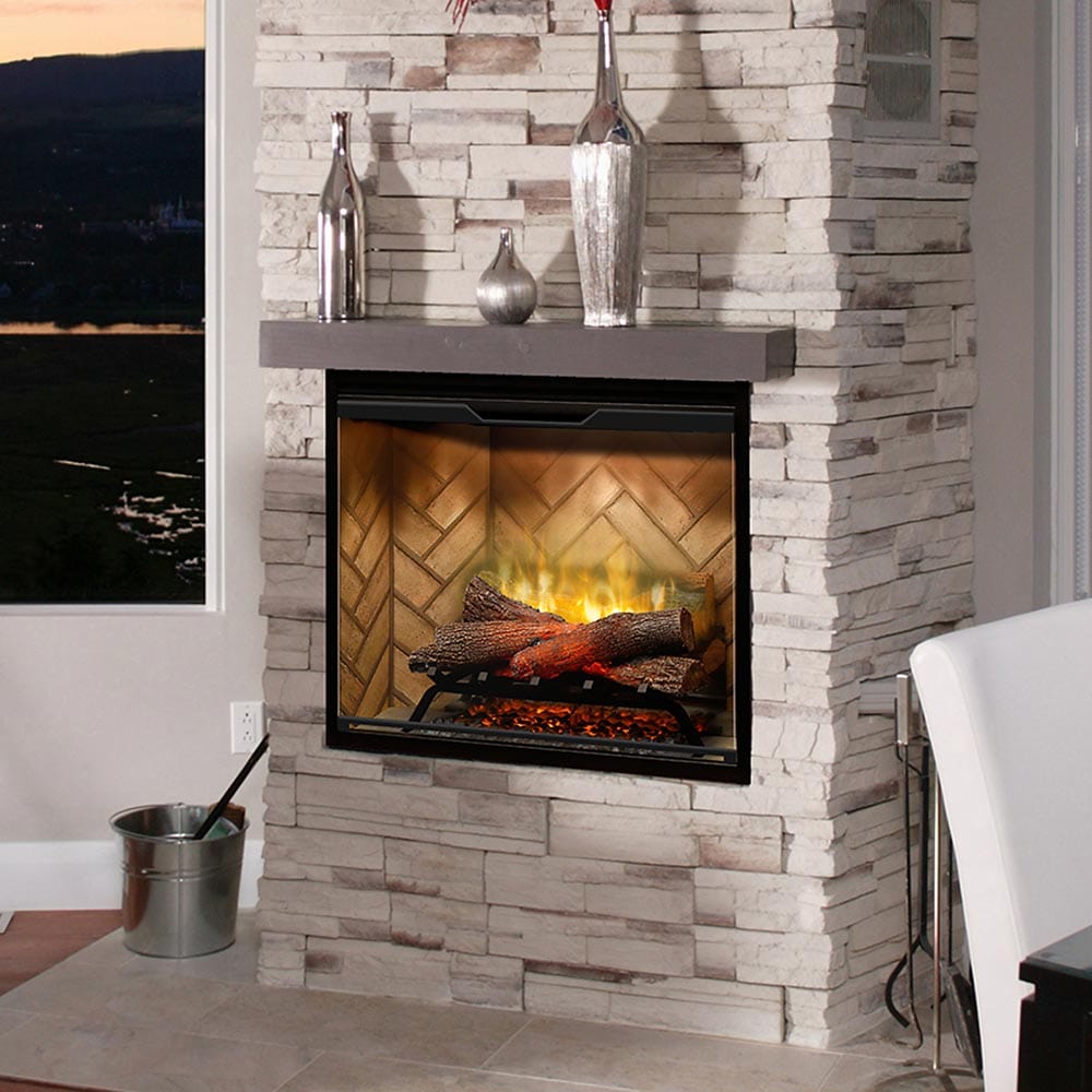 Dimplex 30" Revillusion Electric Firebox Herringbone Brick SAMPLE PHOTO