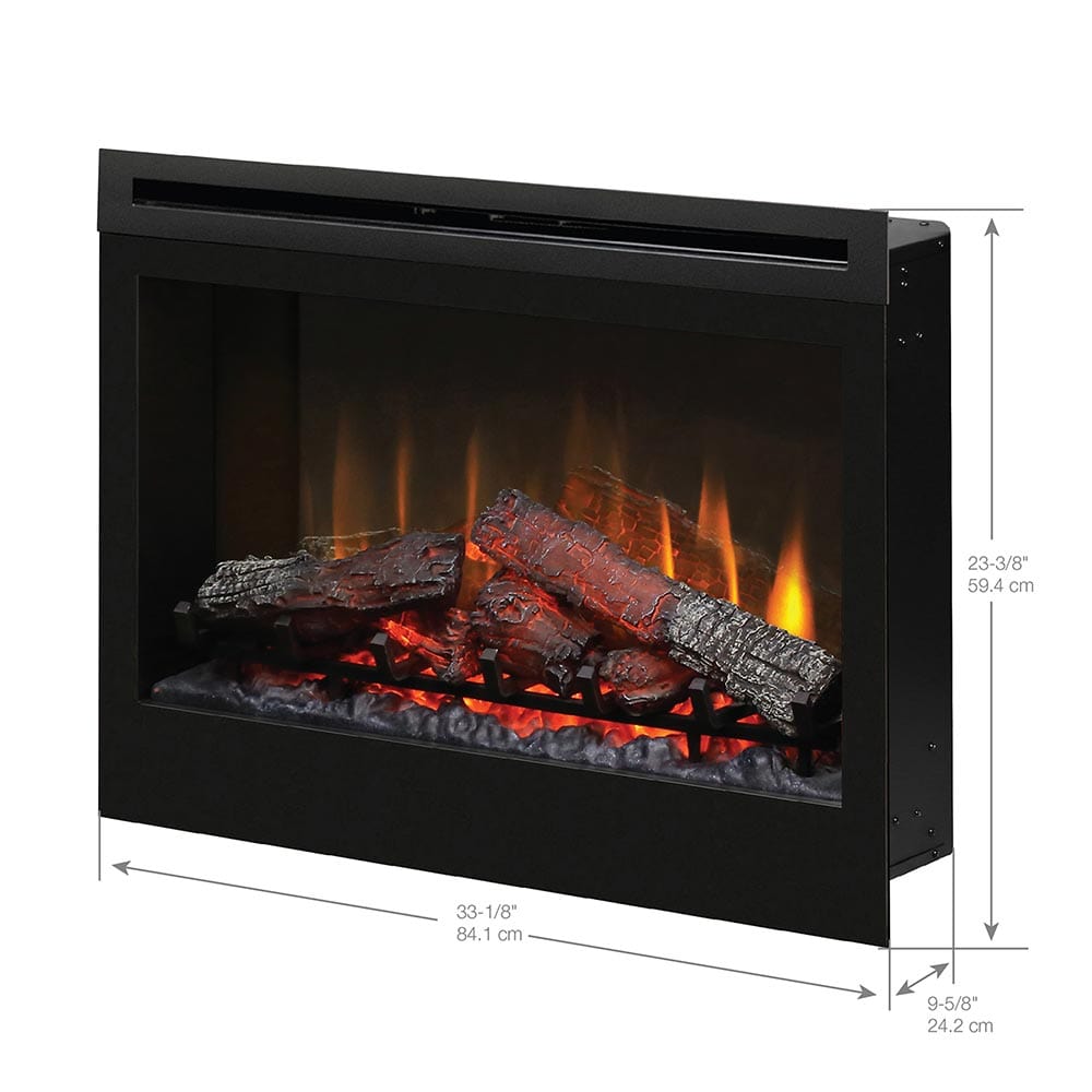 Dimplex 33-Inch Built-in Electric Fireplace Insert WITH SIZES