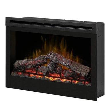 Dimplex 33 in. Electric Log Firebox Insert, DF3033ST FRONT AND SIDE VIEW