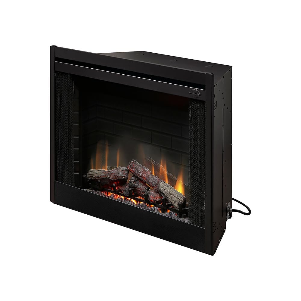 Dimplex 39-In Purifire Deluxe Built-in Electric Fireplace FRONT AND SIDE VIEW