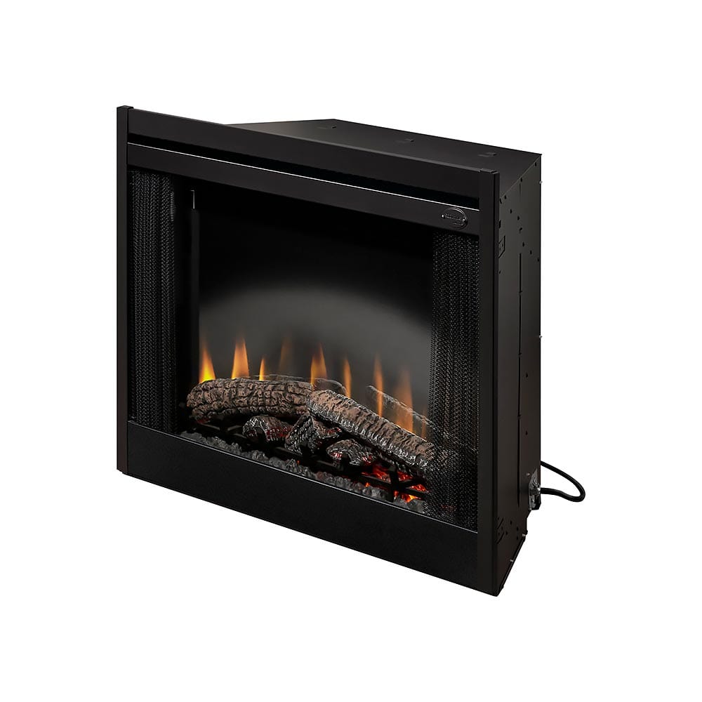 Dimplex 39-In Standard Built-in Electric Fireplace FRONT AND SIDE VIEW