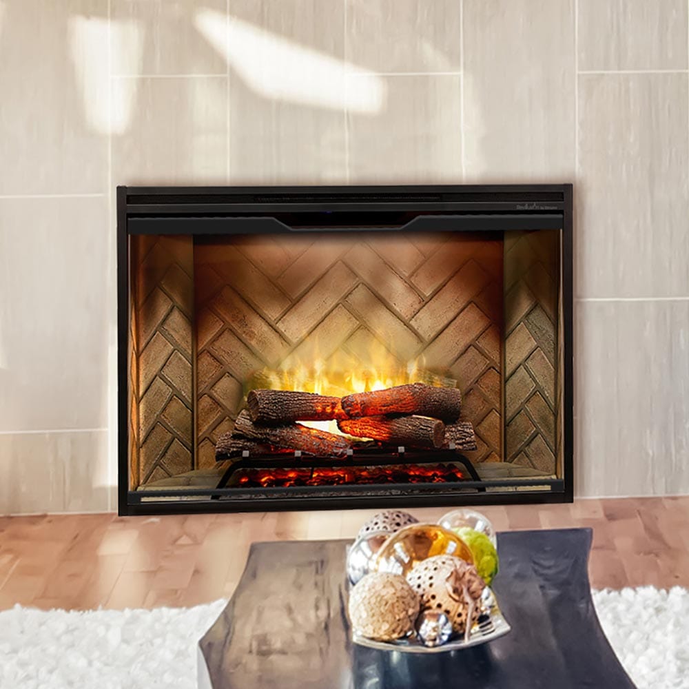 Dimplex 42" Revillusion Electric Firebox Herringbone Brick SAMPLE PHOTO