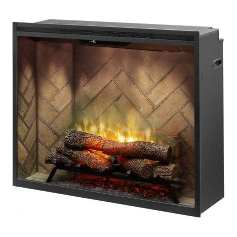 Dimplex Front Glass Panel for 36 Inch Portrait Revillusion Fireplace FRONT VIEW