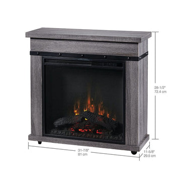 Dimplex Morgan Electric Fireplace Mantel, Charcoal Oak WITH SIZES