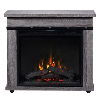 Dimplex Morgan Electric Fireplace Mantel, Charcoal Oak GFDRONT VIEW