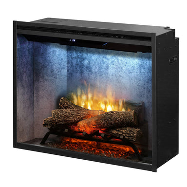 Dimplex Revillusion® 30 in. Built-In Firebox, Weathered Concrete FRONT VIEW