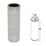 DuraTech | 18'' x 36'' 18DT-36Galvanized Chimney Pipe