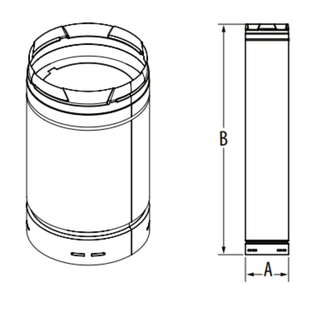 DuraVent - PolyPro 8" Double-Wall Pipe