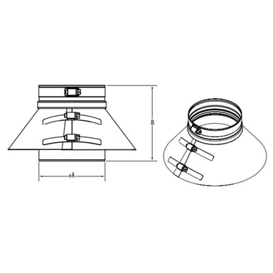 DuraVent | 8" Vertical PolyPro Termination Double-Wall Venting System