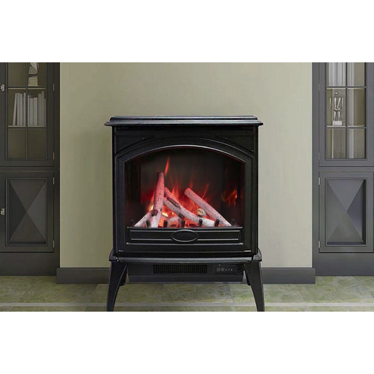 Sierra Flame 23-inch Cast Iron Freestanding Electric Stove