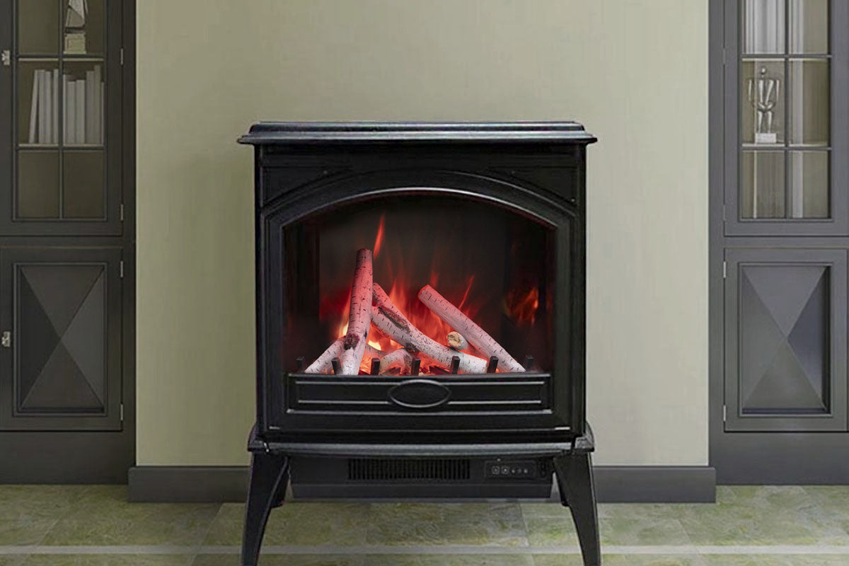 Sierra Flame 23-inch Cast Iron Freestanding Electric Stove