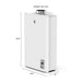 ECCOTEMP Builder Series Indoor 6.8 GPM Natural Gas Tankless Water Heater SIDE VIEW WITH SIZES