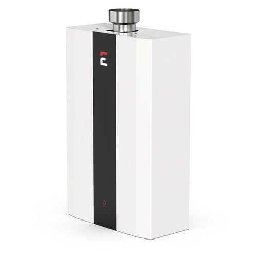 ECCOTEMP SmartHome Indoor 4.0 GPM Natural Gas Tankless Water Heater, SH12-A Series FRONT AND SIDE VIEW