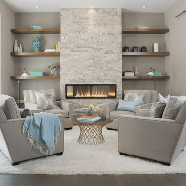 Empire Boulevard 48 Linear Vent Free Gas Fireplace | VFLB48FP | SAMPLE PHOTO