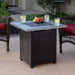 Endless Summer Wakefield 28" Outdoor LP Gas Fire Pit Table With Faux Concrete Resin Mantel SAMPLE PHOTO