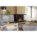 Faber e-MatriX 39" Three-Sided Bay View Built-in Water Vapor Electric Fireplace SAMPLE PHOTO