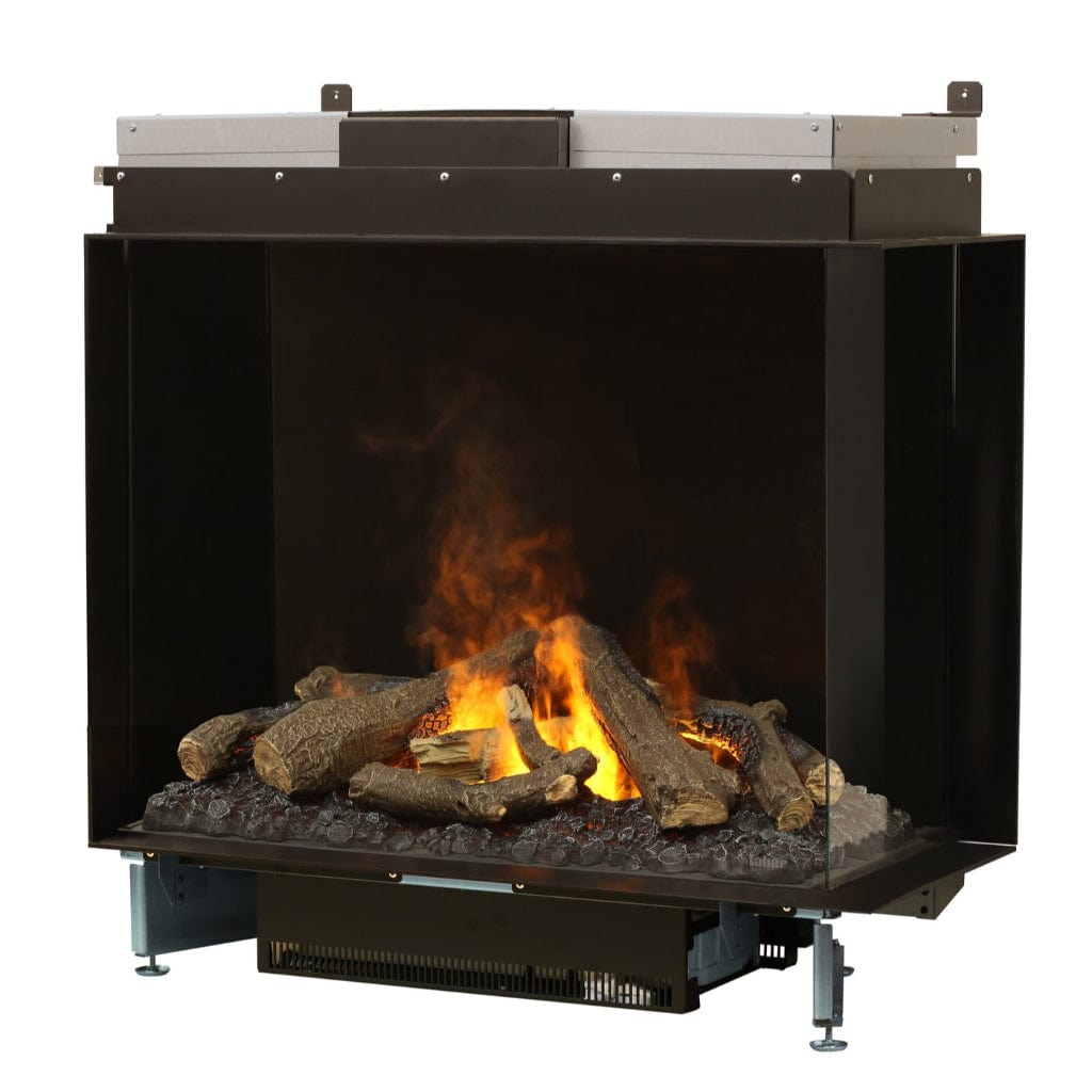 Faber e-MatriX 39" Three-Sided Bay View Built-in Water Vapor Electric Fireplace