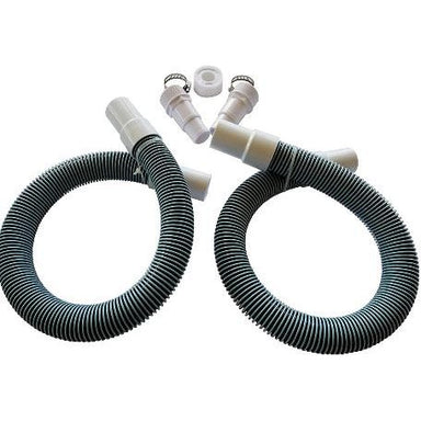 Fibro Pool Professional 1 1/2"  Swimming Pool Filter Hose Replacement Kit front side with accesories