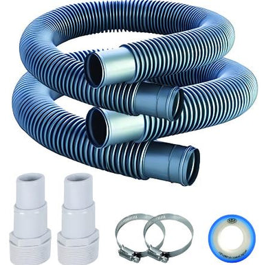 Fibro Pool Swimming Pool Filter Hose Replacement Kit FRONT VIEW WITH ACCESORIES