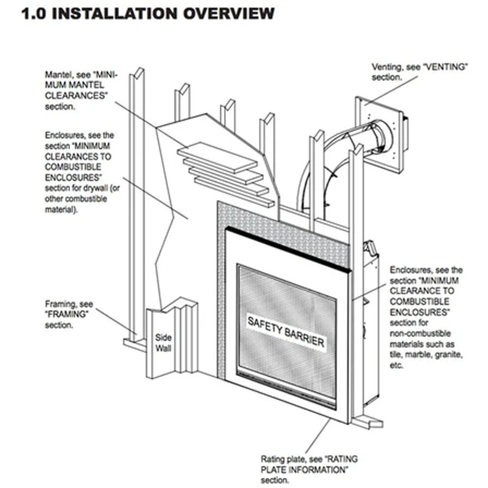 Napoleon High Definition X 40 Direct Vent Gas Fireplace - HDX40NT-2