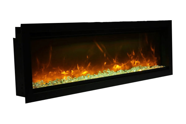 Amantii Symmetry 100'' Recessed Linear Indoor/Outdoor Electric Fireplace