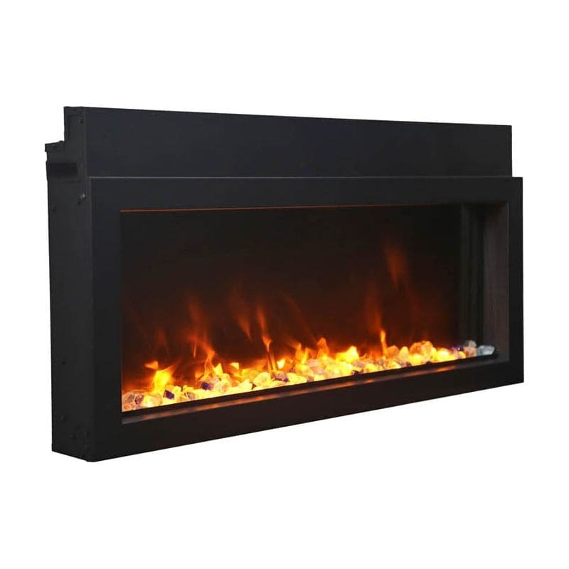 Open Box Amantii Panorama 40 inch Extra Slim Built-in Indoor/Outdoor Linear Electric Fireplace
