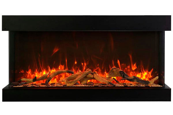 Amantii Panorama Tru View Extra Tall & Deep 40-inch 3-Sided Built In Indoor/Outdoor Electric Fireplace