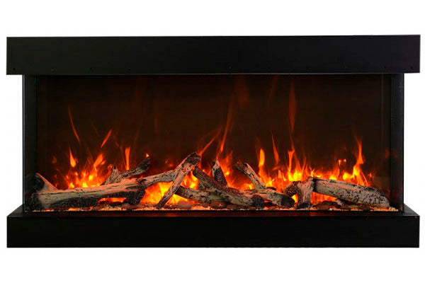 Amantii Panorama Tru View Extra Tall & Deep 40-inch 3-Sided Built In Indoor/Outdoor Electric Fireplace