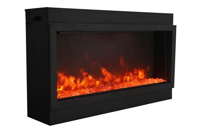 Amantii Panorama 88-inch Built-in Tall & Deep Indoor/Outdoor Linear Electric Fireplace