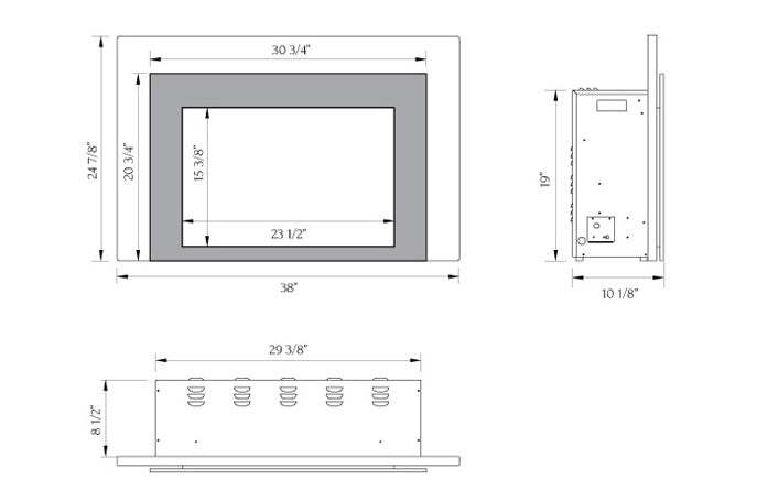 Sierra Flame 30-inch Electric Fireplace Insert