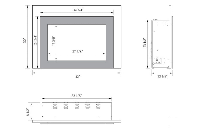 Sierra Flame 34-inch Electric Fireplace Insert