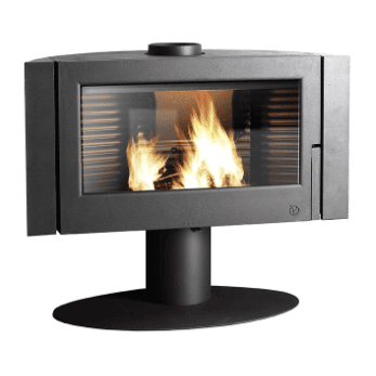 Invicta® Antaya Cast Iron Wood Stove 2024 Model FRONT VIEW