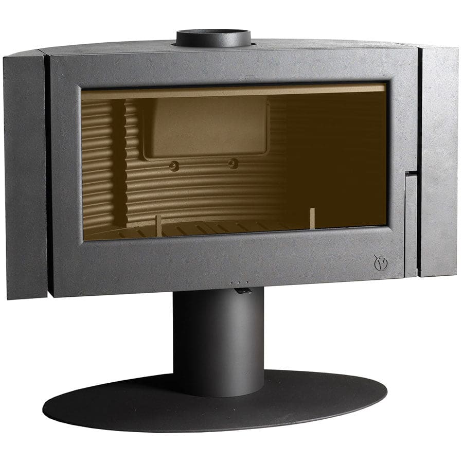 Invicta® Antaya Cast Iron Wood Stove 2024 Model FRONT VIEW