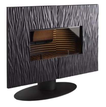 Invicta® Gaya Ardoise Cast Iron Modern Wood Burning Fireplace FRONT VIEW