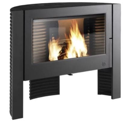 Invicta® Itaya Wood Burning Stove Cast Iron Fire place FRONT VIEW