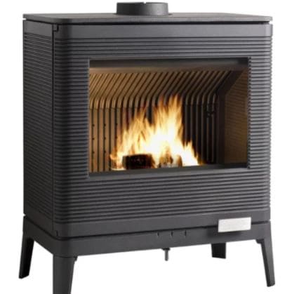 Invicta® Kazan Cast Iron Wood Stove FRONT VIEW