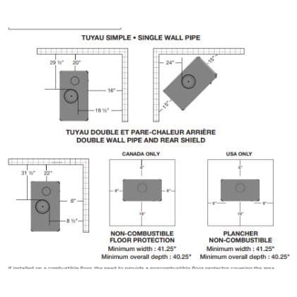 Invicta® Kazan Grand Angle Cast Iron Wood Stove