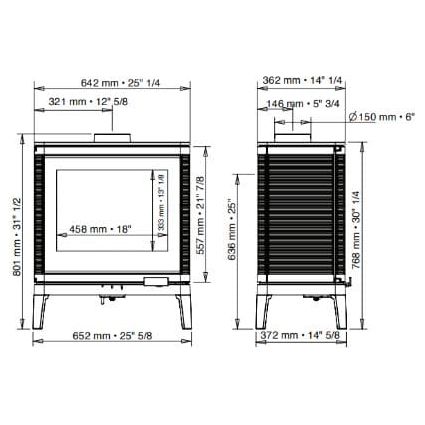 Invicta® Kiara Wood Stove 2022 Model