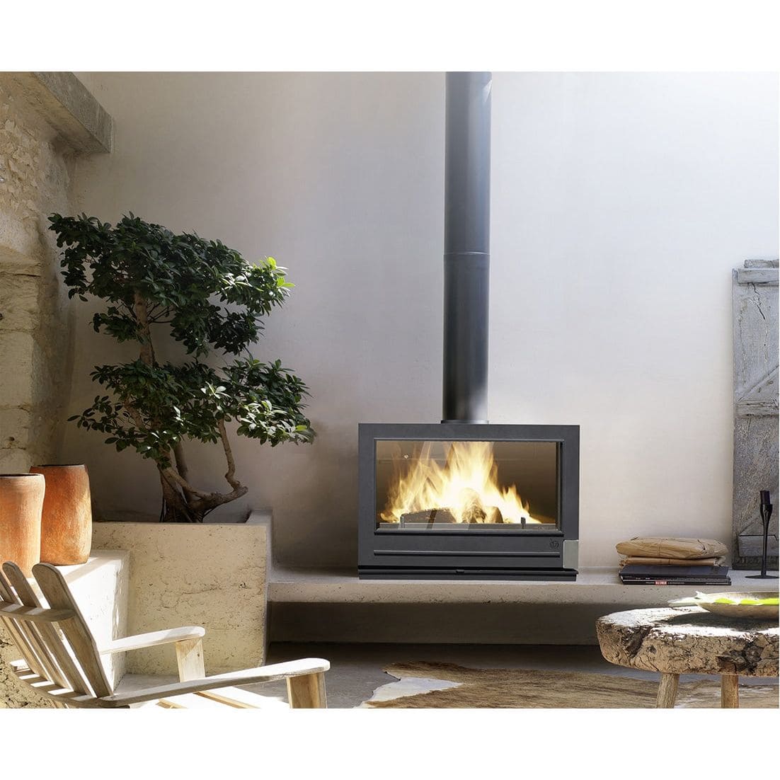 Invicta Preston Single sided Glass Wood burning stove SAMPLE PHOTO