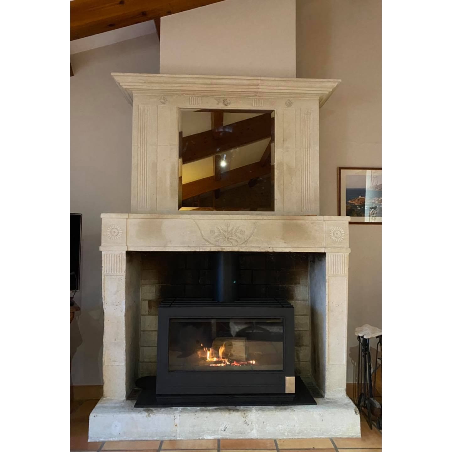 Invicta Preston Single sided Glass Wood burning stove SAMPLE PHOTO