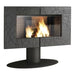 Invicta® Symphonia Cast Iron Wood Burning Fireplace 40" Clean Burning Modern Wood Stove FRONT VIEW
