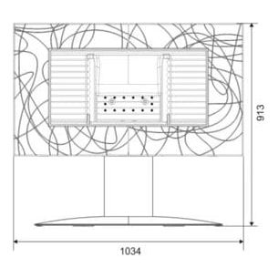 Invicta® Symphonia Cast Iron Wood Burning Fireplace 40" Clean Burning Modern Wood Stove