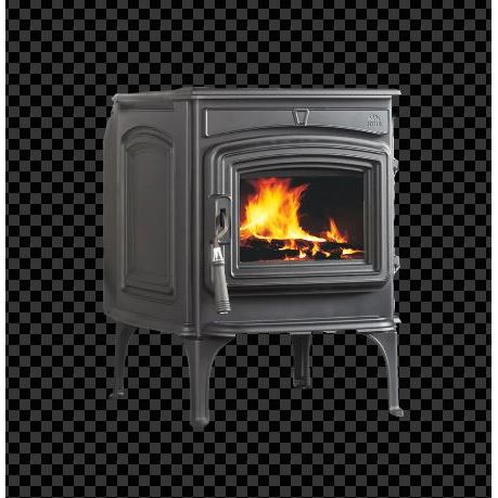 Jotul F 45 V2 Greenville Wood Stove FRONT AND SIDE VIEW