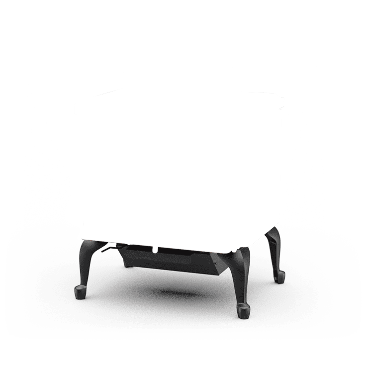 Leg Model - Vista Freestanding Wood Stove - Leg Options - (PELEGSBKA) Metallic Black Legs  STANDEE