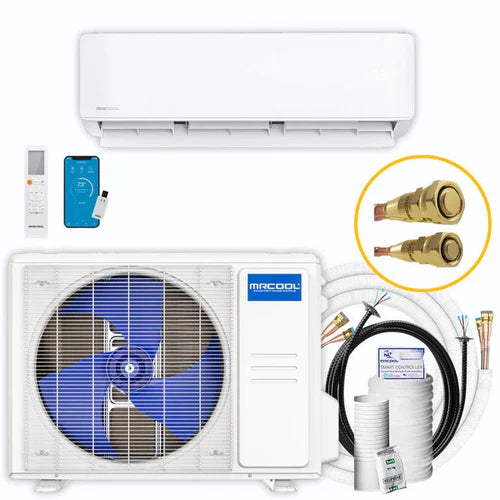 MRCOOL DIY 18K BTU Ductless Mini Split Heat Pump Complete System, Energy Star, 4th Gen, DIY-18-HP-WM-230C25