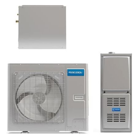 MRCOOL 2-3 Ton Central Air Conditioner and 80% AFUE, 66K BTU Gas Furnace Split System - Upflow or Horizontal (CS-MD36-MGM8066-MDU36) COMPLETE SET