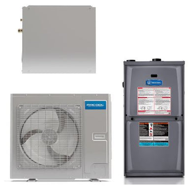 MRCOOL 2-3 Ton Central Air Conditioner and 80% AFUE, 88K BTU Gas Furnace Split System - Downflow (CS-MD36-MGD8090D-MDU36) COMPLETE SET