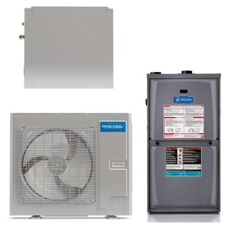 MRCOOL 2-3 Ton Central Air Conditioner and 80% AFUE, 88K BTU Gas Furnace Split System - Downflow (CS-MD36-MGD8090D-MDU36) COMPLETE SET