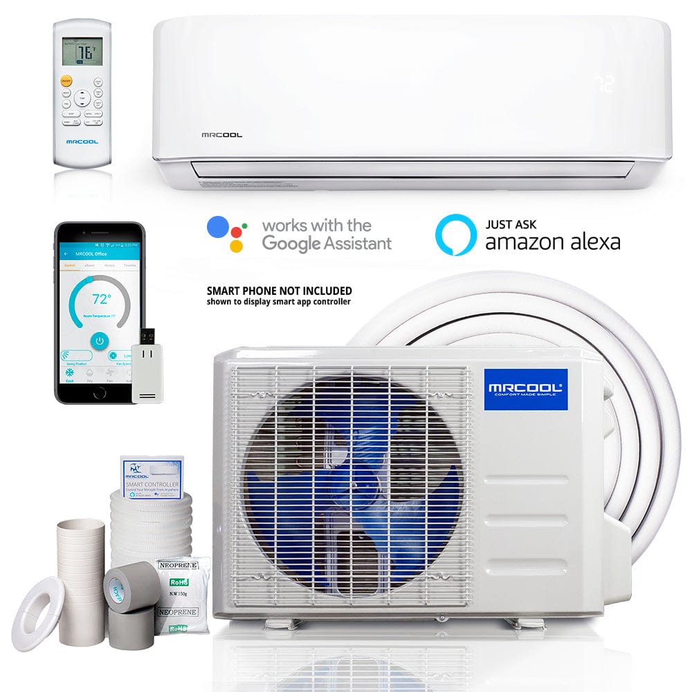 MRCOOL Advantage 3rd Gen 36,000 BTU 3 Ton Ductless Mini Split Air Conditioner and Heat Pump, A-36-HP-230B COMPLETE SET